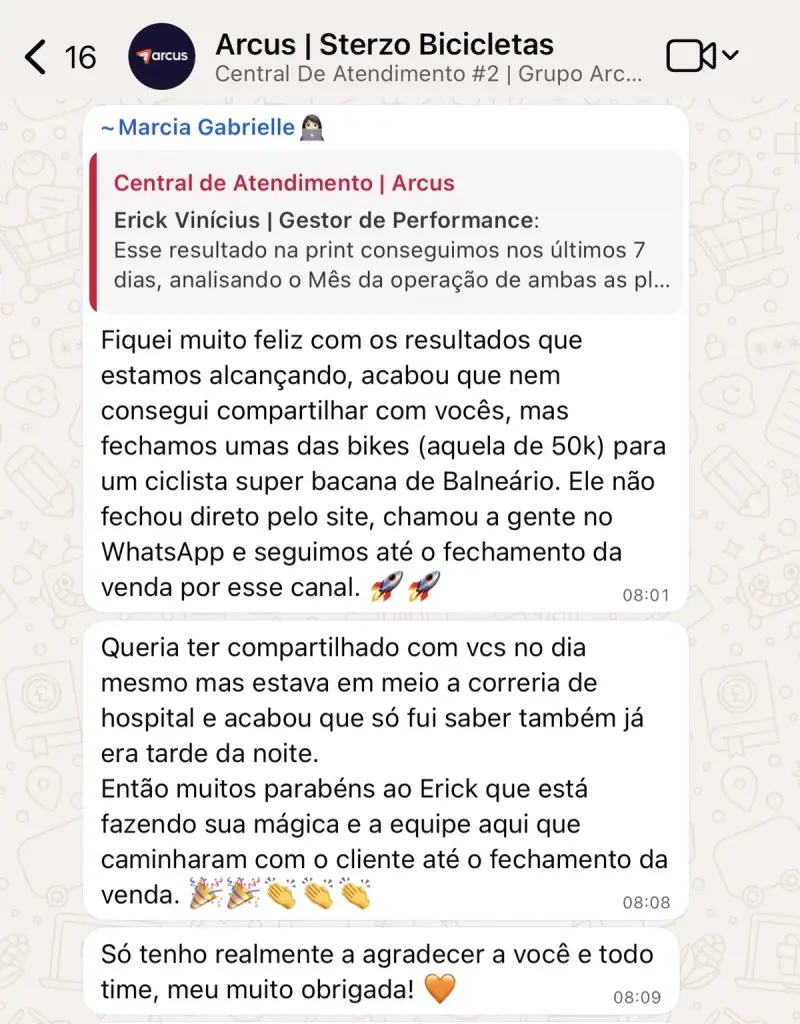Depoimento Sterzo Bicicletas