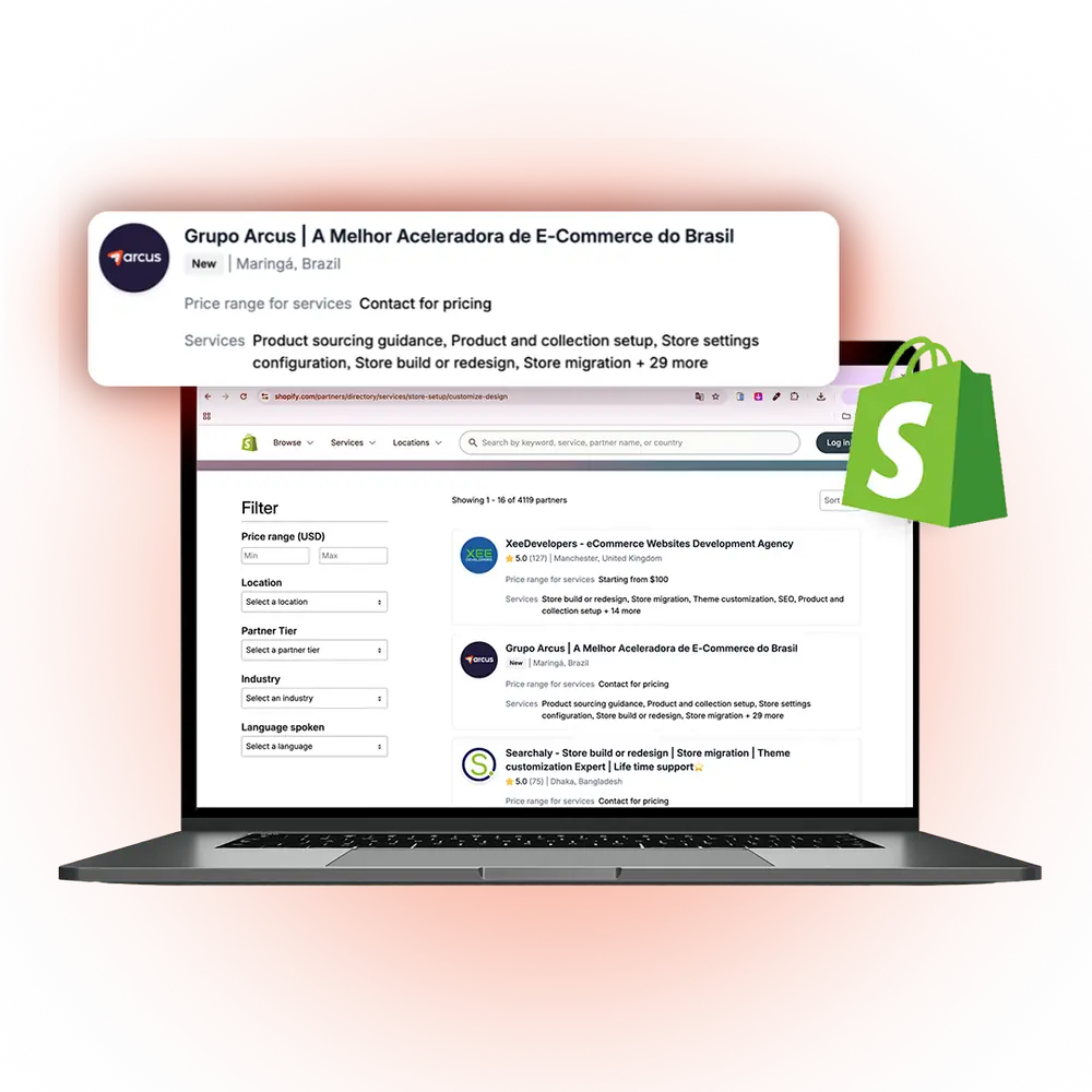 Grupo Arcus reconhecida como a Melhor Aceleradora de E-Commerce do Brasil pela Shopify